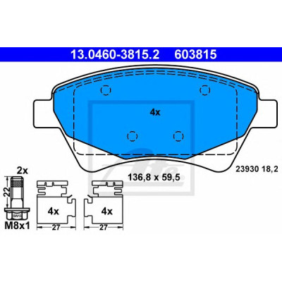 Disk pločice ATE 13.0460-3815.2