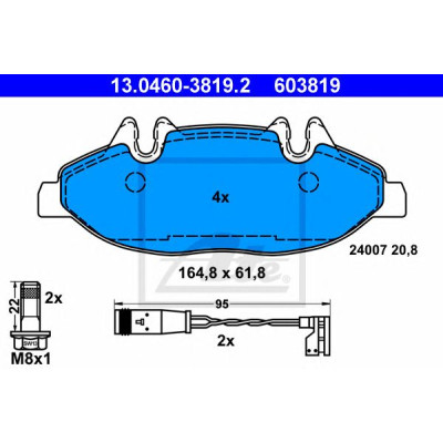 Disk pločice ATE 13.0460-3819.2