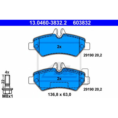 Disk pločice ATE 13.0460-3832.2