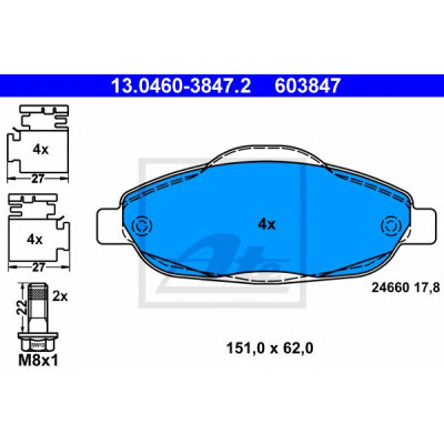 Disk pločice ATE 13.0460-3847.2