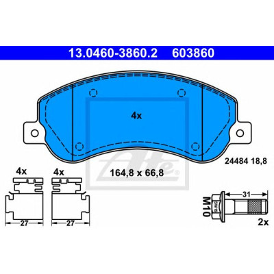 Disk pločice ATE 13.0460-3860.2