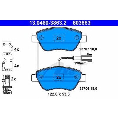 Disk pločice ATE 13.0460-3863.2