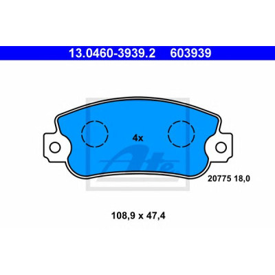 Disk pločice ATE 13.0460-3939.2