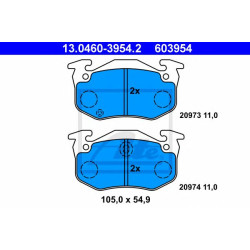 Disk pločice ATE 13.0460-3954.2
