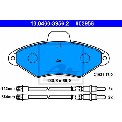 Disk pločice ATE 13.0460-3956.2