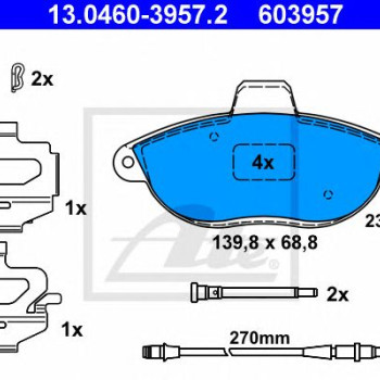 Disk pločice ATE 13.0460-3957.2