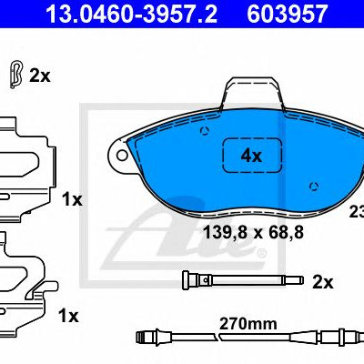 Disk pločice ATE 13.0460-3957.2