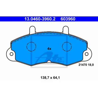 Disk pločice ATE 13.0460-3960.2