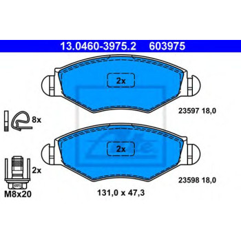 Disk pločice ATE 13.0460-3975.2