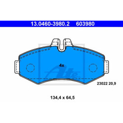 Disk pločice ATE 13.0460-3980.2