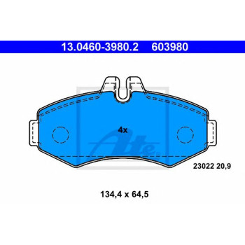 Disk pločice ATE 13.0460-3980.2