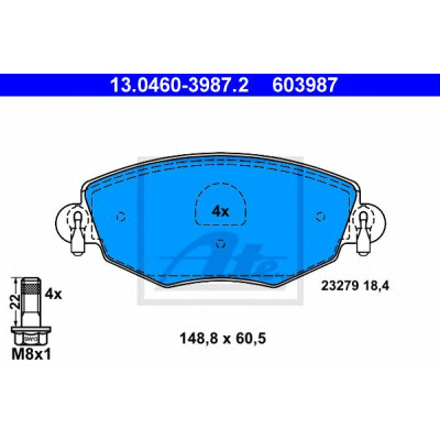 Disk pločice ATE 13.0460-3987.2