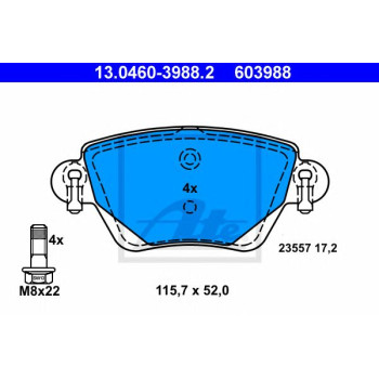 Disk pločice ATE 13.0460-3988.2