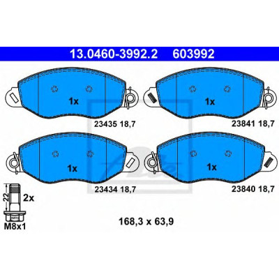 Disk pločice ATE 13.0460-3992.2