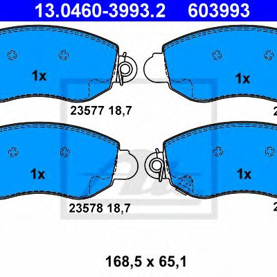 Disk pločice ATE 13.0460-3993.2