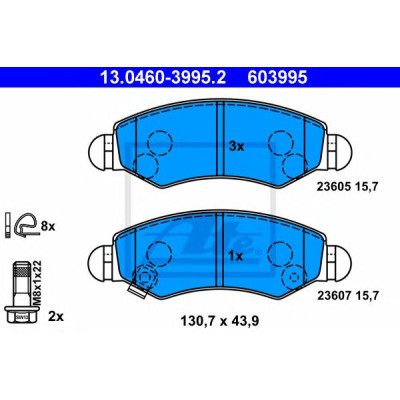 Disk pločice ATE 13.0460-3995.2