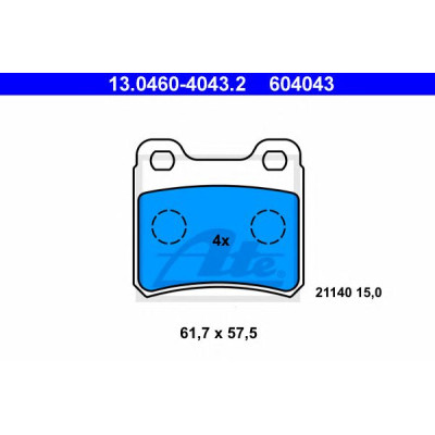 Disk pločice ATE 13.0460-4043.2