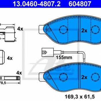 Disk pločice ATE 13.0460-4807.2