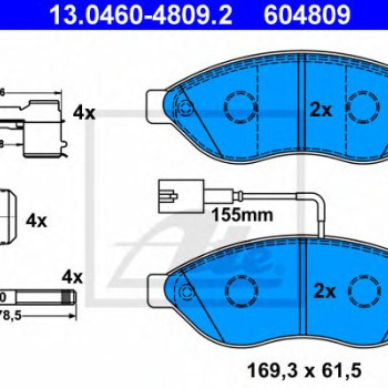 Disk pločice ATE 13.0460-4809.2