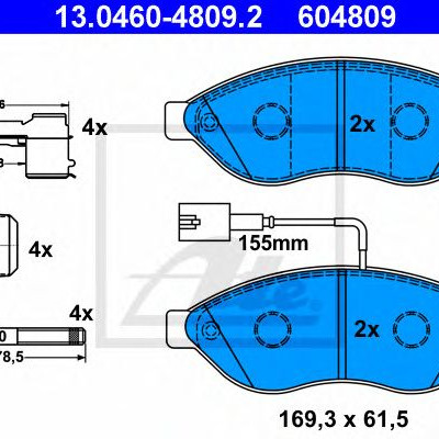 Disk pločice ATE 13.0460-4809.2