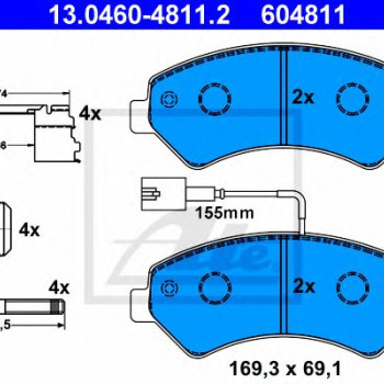 Disk pločice ATE 13.0460-4811.2