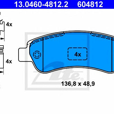 Disk pločice ATE 13.0460-4812.2