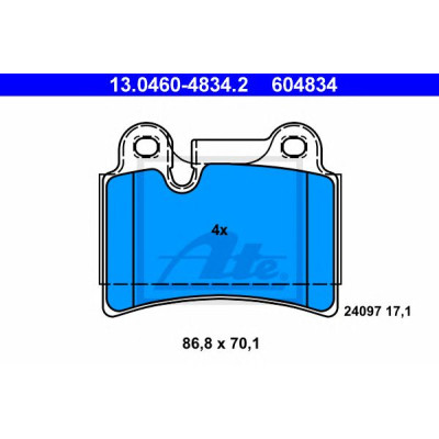 Disk pločice ATE 13.0460-4834.2