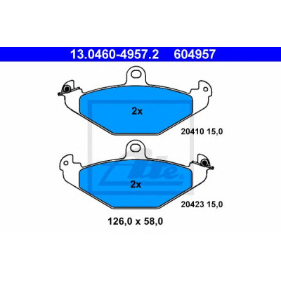 Disk pločice ATE 13.0460-4957.2