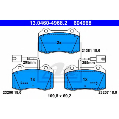 Disk pločice ATE 13.0460-4968.2