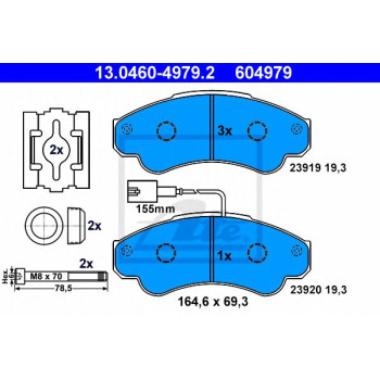 Disk pločice ATE 13.0460-4979.2