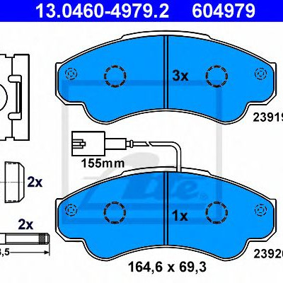 Disk pločice ATE 13.0460-4979.2