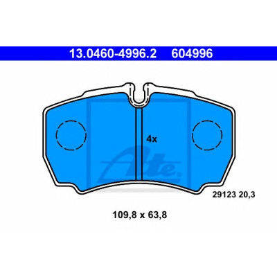 Disk pločice ATE 13.0460-4996.2