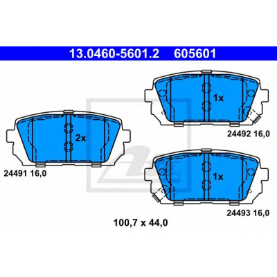 Disk pločice ATE 13.0460-5601.2