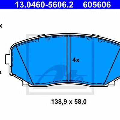 Disk pločice ATE 13.0460-5606.2