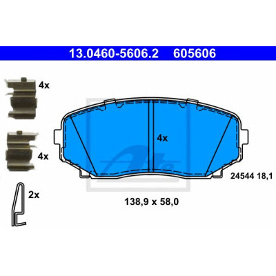 Disk pločice ATE 13.0460-5606.2