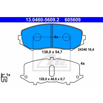 Disk pločice ATE 13.0460-5609.2
