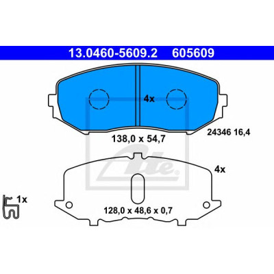 Disk pločice ATE 13.0460-5609.2