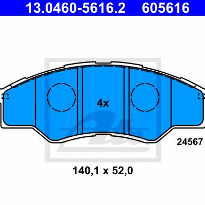 Disk pločice ATE 13.0460-5616.2