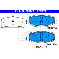 Disk pločice ATE 13.0460-5629.2