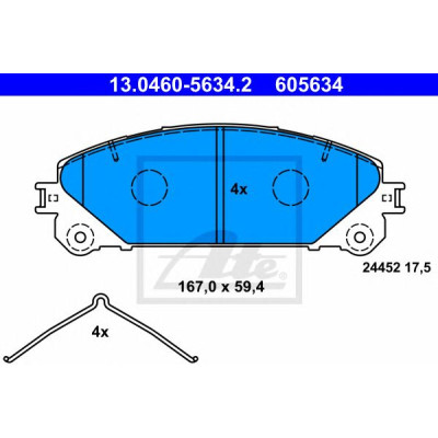 Disk pločice ATE 13.0460-5634.2