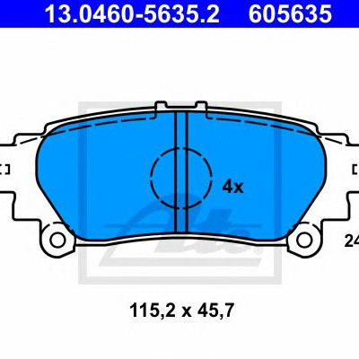 Disk pločice ATE 13.0460-5635.2