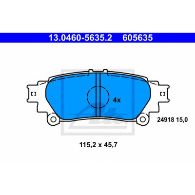 Disk pločice ATE 13.0460-5635.2