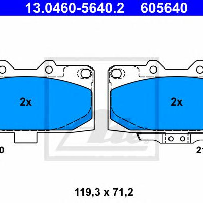 Disk pločice ATE 13.0460-5640.2