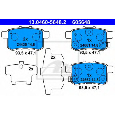 Disk pločice ATE 13.0460-5648.2