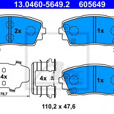Disk pločice ATE 13.0460-5649.2