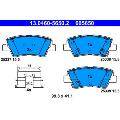 Disk pločice ATE 13.0460-5650.2