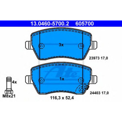 Disk pločice ATE 13.0460-5700.2