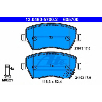 Disk pločice ATE 13.0460-5700.2