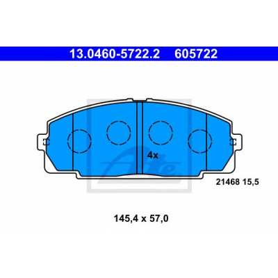 Disk pločice ATE 13.0460-5722.2