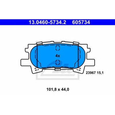Disk pločice ATE 13.0460-5734.2
